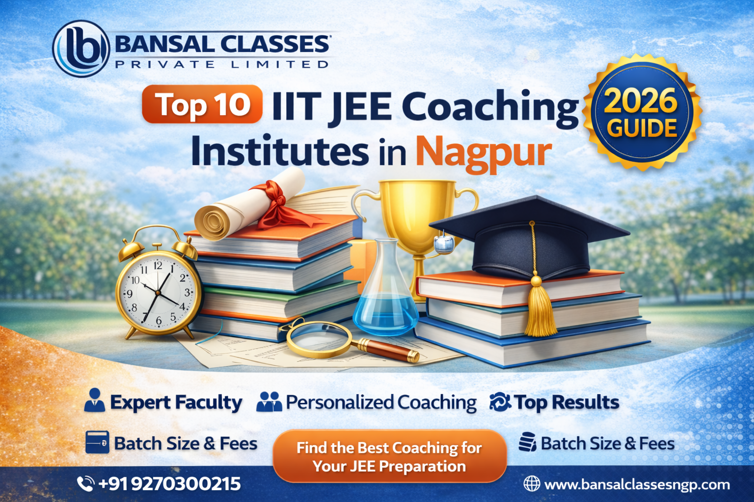Top 10 IIT-JEE exams with Bansal Classes Nagpur, outdoor learning environment