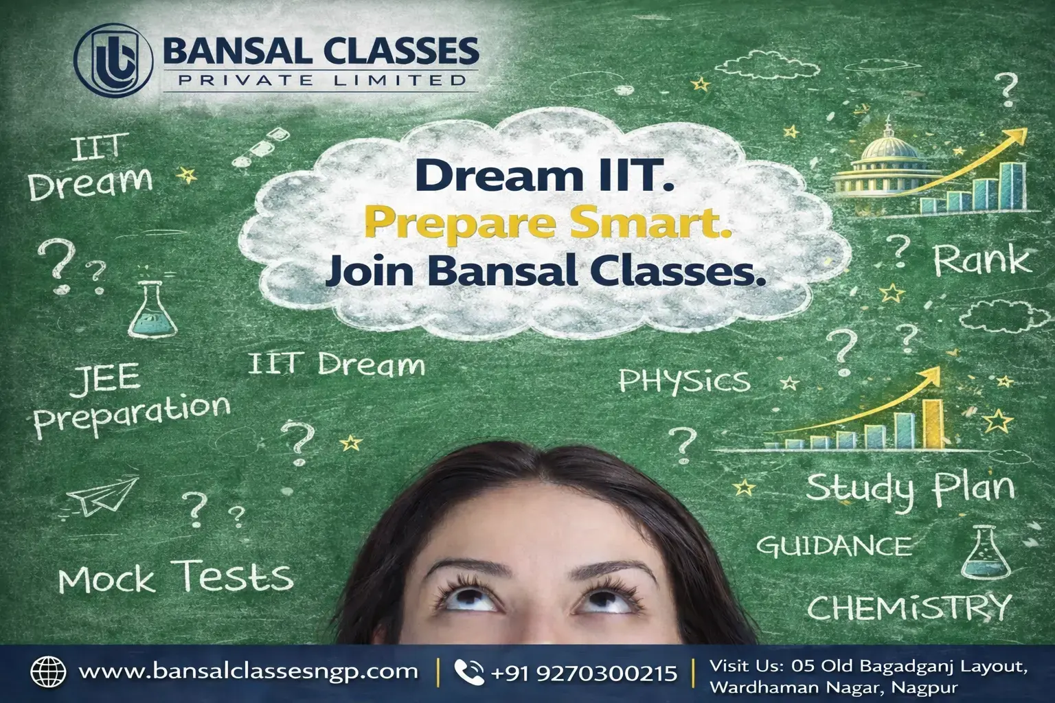 students attending IIT JEE coaching classroom session